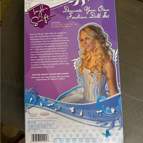 Taylor Swift Style Doll with Outfits and Barbie Doctor both are brand new - Picture 4 of 6